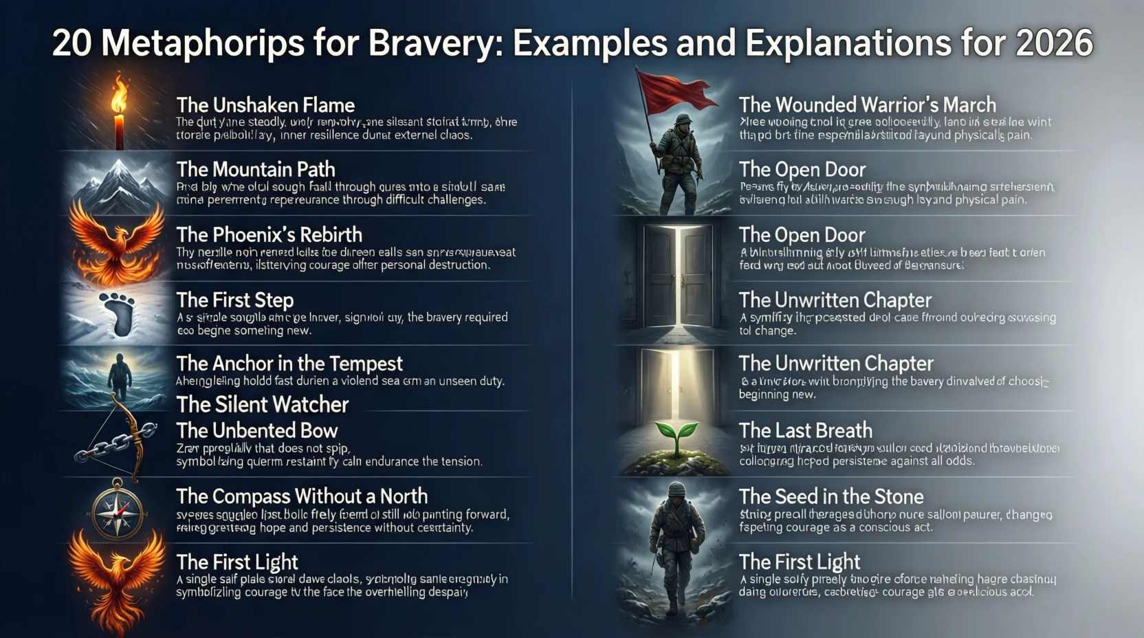 20 Metaphor for Bravery with Examples and Explanations For 2026