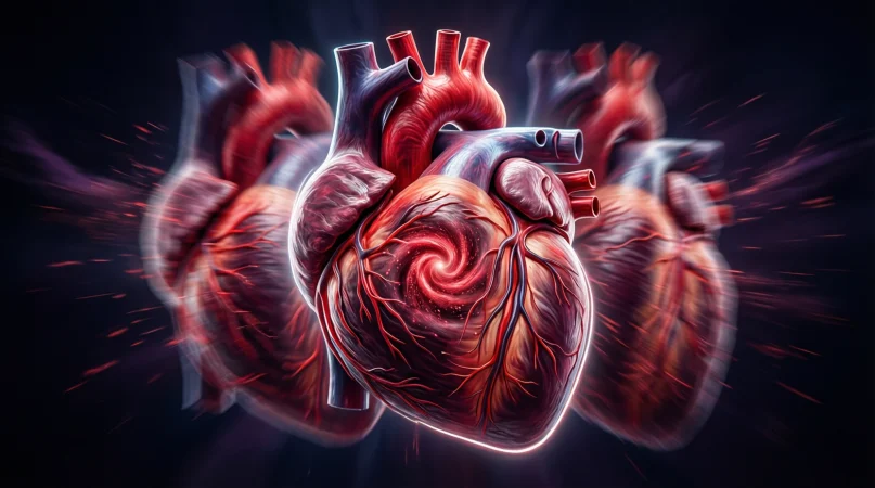 metaphor for heart beating fast